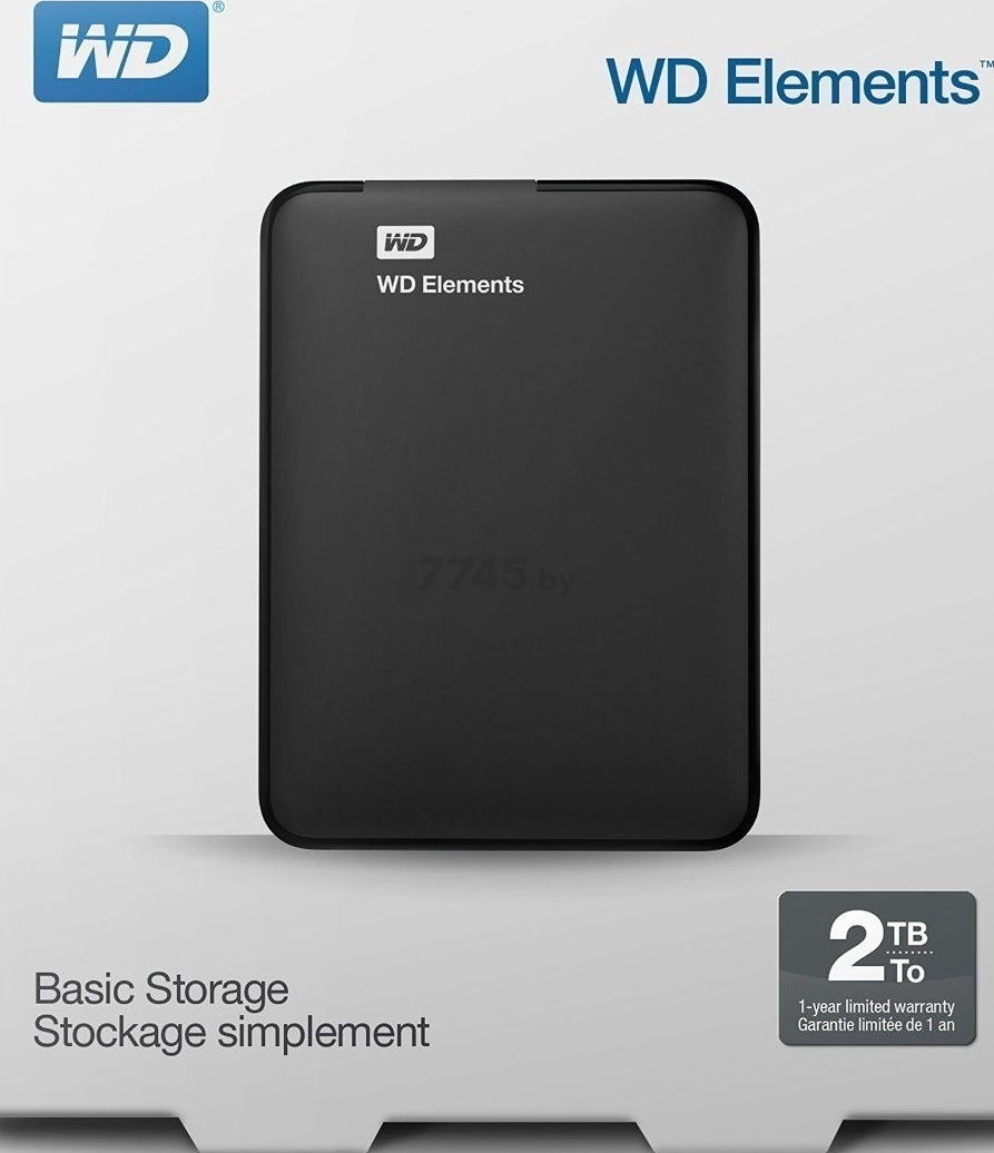 Внешний жесткий диск WESTERN DIGITAL Elements Portable 2TB (WDBU6Y0020BBK-WESN) - Фото 7