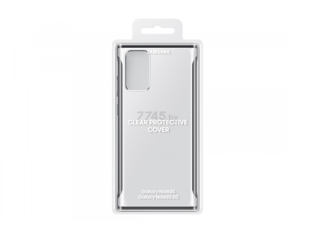 Чехол Samsung Clear Protective Cover для Note20 прозрачный с черной рамкой (EF-GN980CBEGRU) - Фото 7