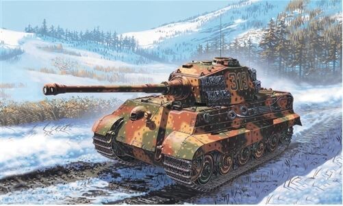 Сборная модель ITALERI Немецкий тяжелый танк Sd Kfz 182 King Tiger 1:72 (7004) - Фото 2