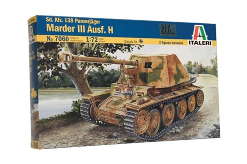 Сборная модель ITALERI Немецкий истребитель танков Panzerjager Marder III Ausf H 1:72 (7060)