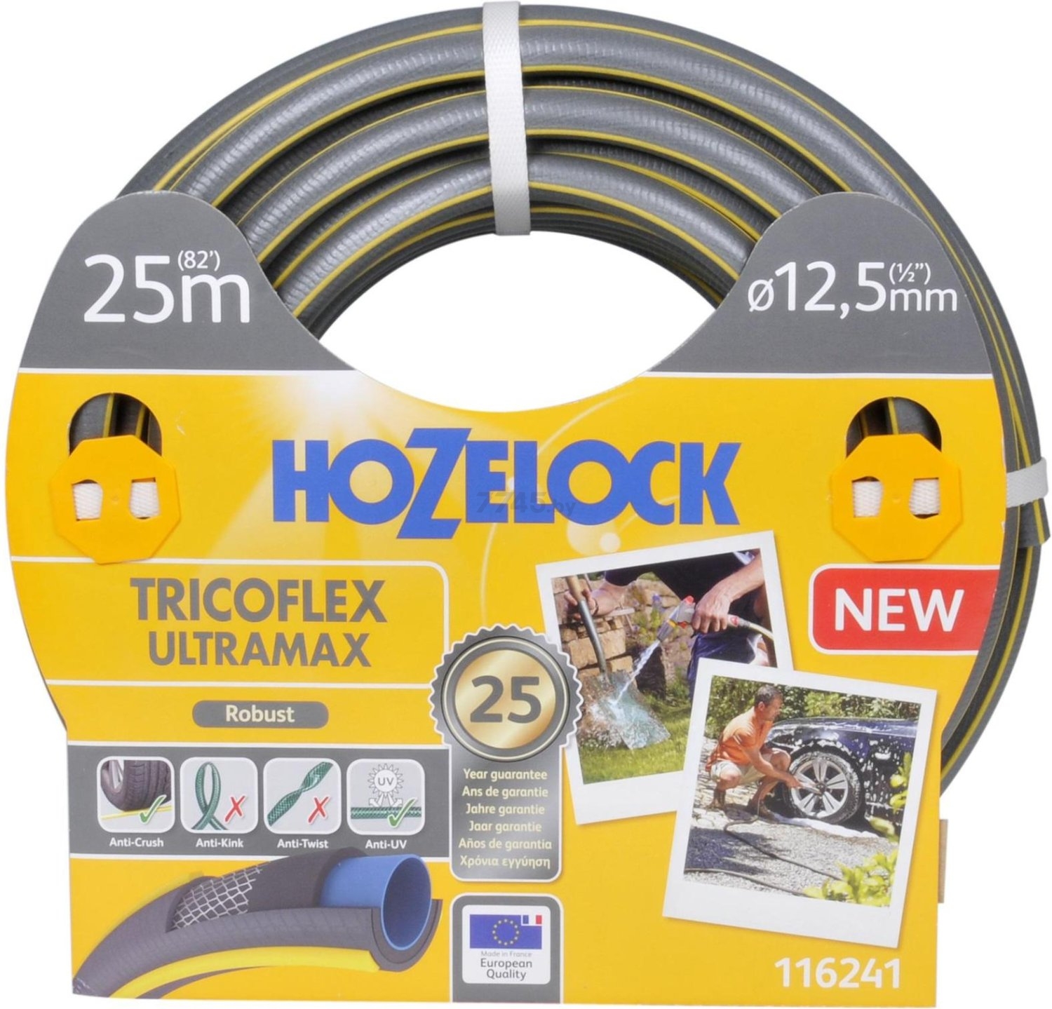 Шланг поливочный HOZELOCK Tricoflex Ultramax 1/2" 25 м (116241)