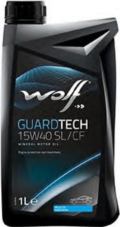 Моторное масло 15W40 минеральное WOLF GuardTech 1 л (14136/1)