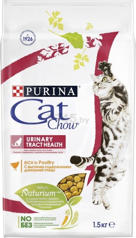 Сухой корм для кошек CAT CHOW Urinary Tract Health домашняя птица 1,5 кг (7613032844400) - Фото 4