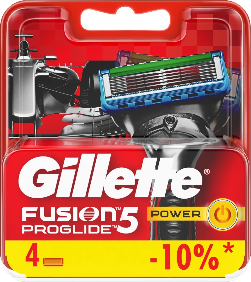 Кассеты сменные GILLETTE Fusion5 ProGlide Power 4 штуки (7702018085576) - Фото 2
