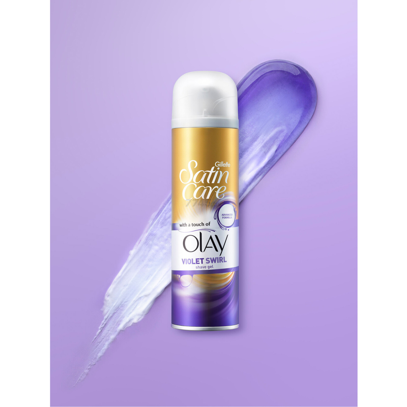 Гель для бритья GILLETTE Satin Care Olay Violet Swirl 200 мл (7702018400164) - Фото 4