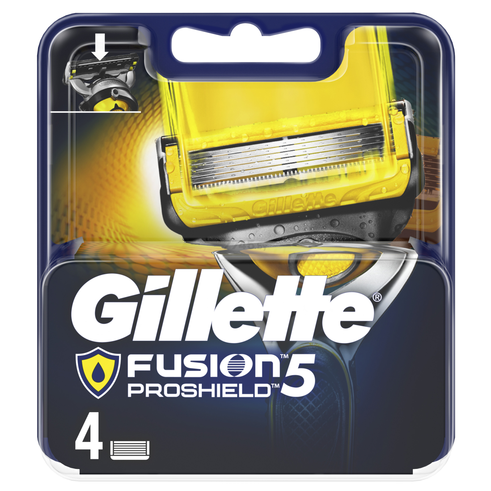 Кассеты сменные GILLETTE Fusion5 ProShield 4 штуки (7702018412488) - Фото 2
