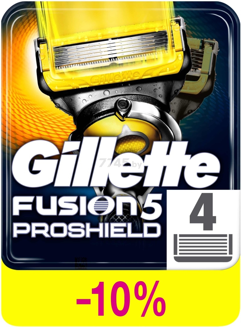 Кассеты сменные GILLETTE Fusion5 ProShield 4 штуки (7702018412488) - Фото 5