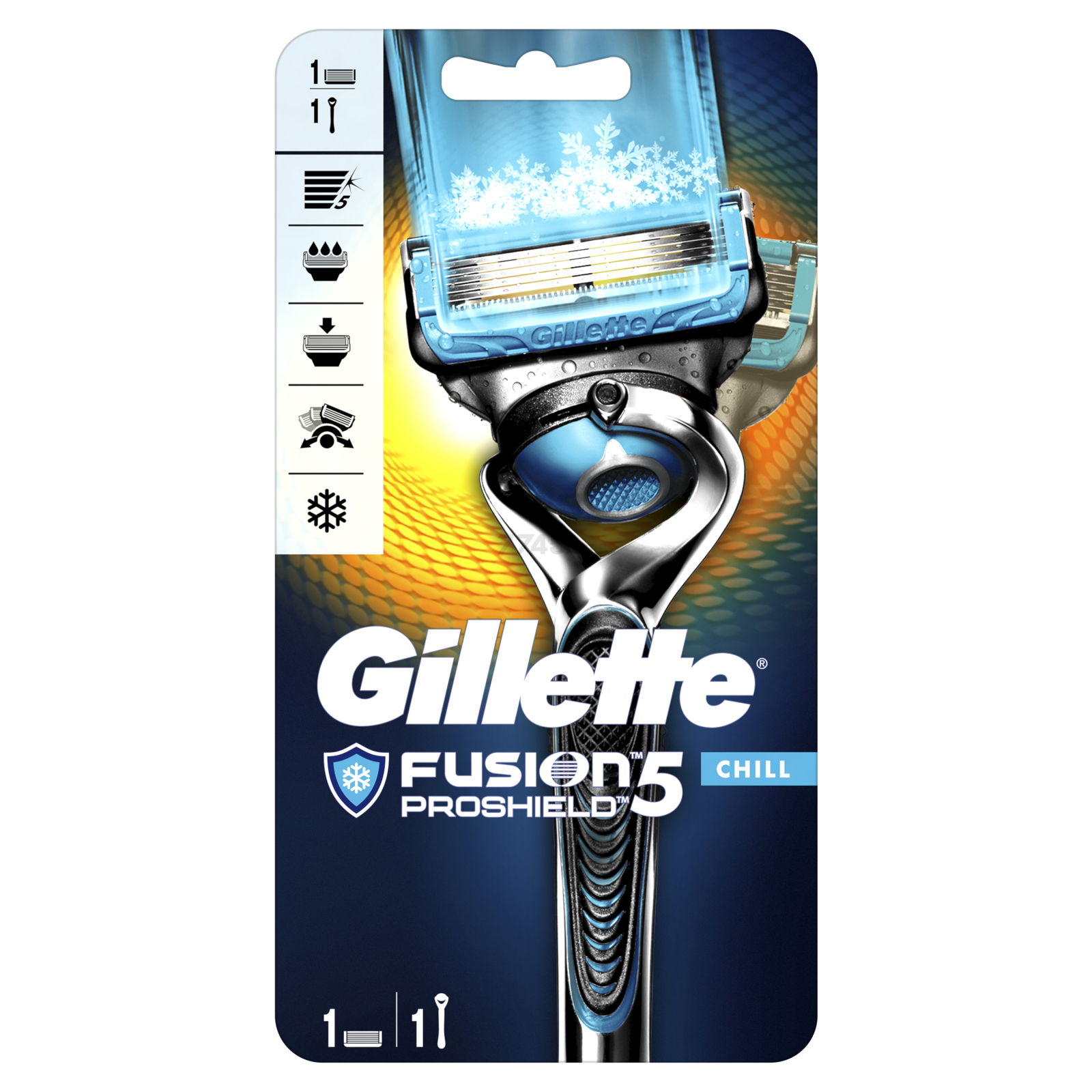 Бритва GILLETTE Fusion5 ProShield Chill FlexBall и кассета 1 штука (7702018412846) - Фото 2