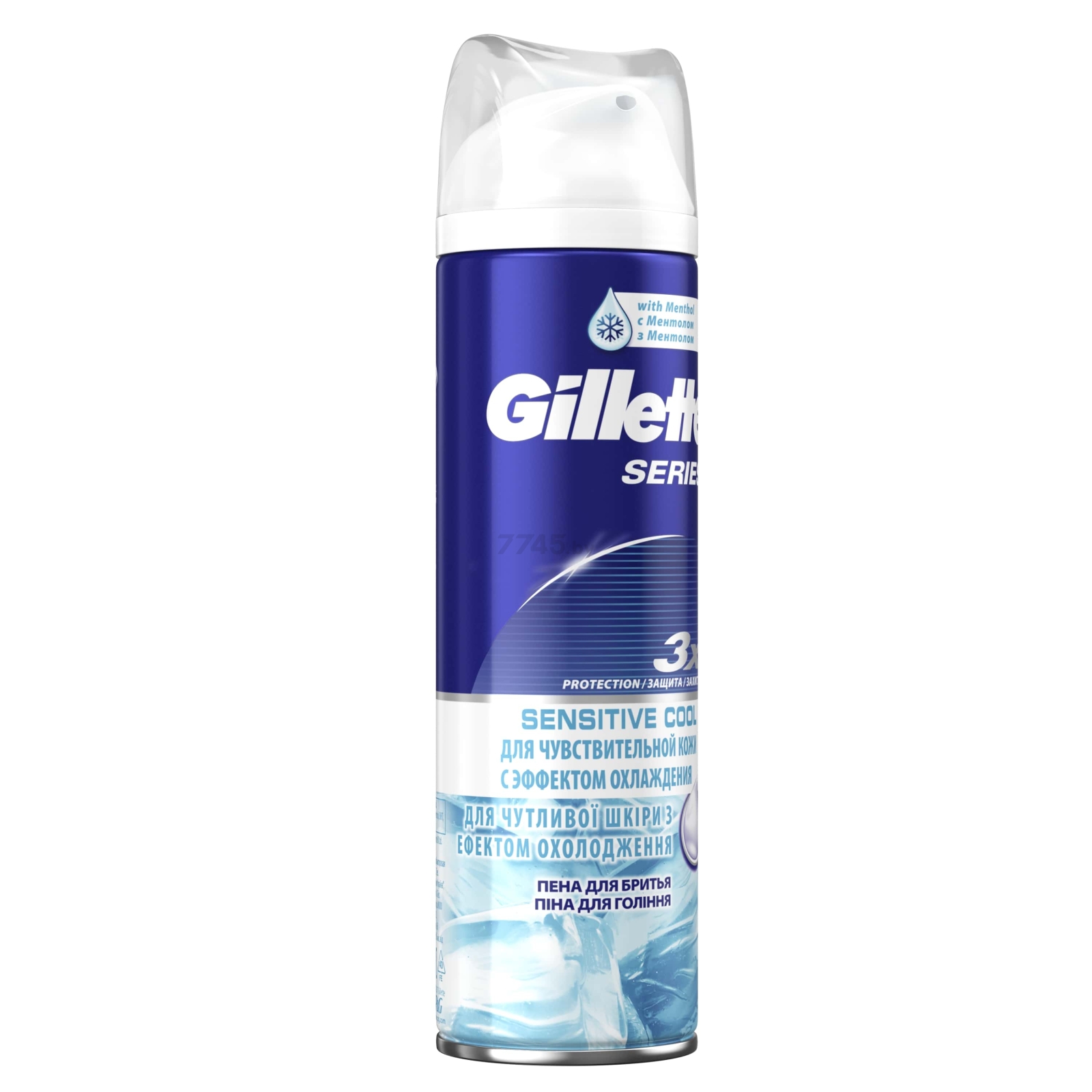 Пена для бритья GILLETTE Series Sensitive Skin с эффектом охлаждения 250 мл (7702018457984) - Фото 2