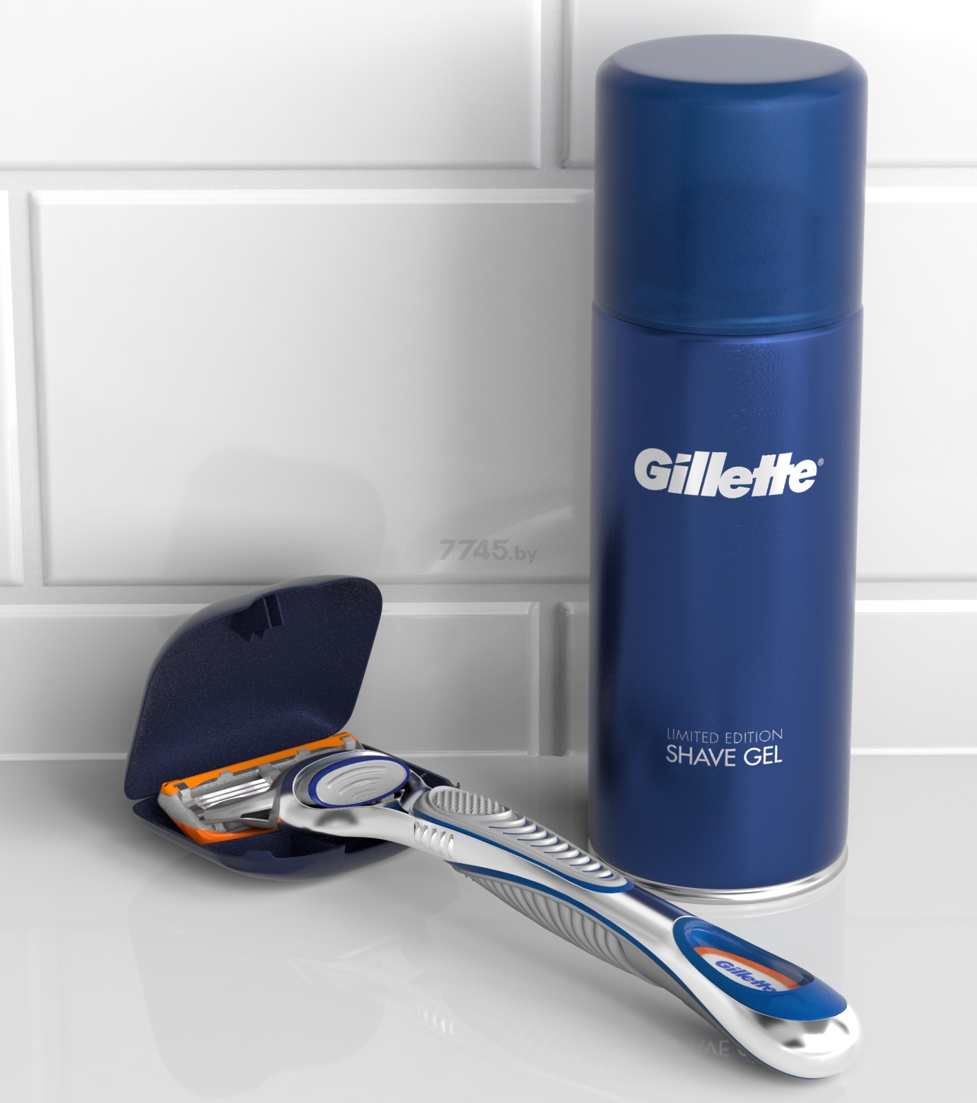 Набор подарочный GILLETTE Станок Fusion5, Гель для бритья Fusion5 Для чувствительной кожи 75 мл и Чехол (7702018508709) - Фото 7