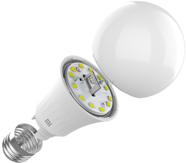 Умная лампочка E27 8 Вт XIAOMI Smart LED Bulb XMBGDP01YLK (GPX4026GL) - Фото 2