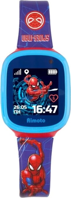 Умные часы детские Кнопка жизни AIMOTO Marvel Человек-паук - Фото 8