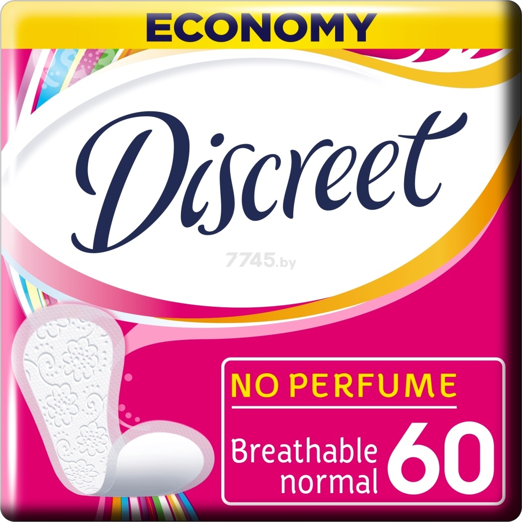 Ежедневные гигиенические прокладки DISCREET Normal 60 штук (8001090162076)