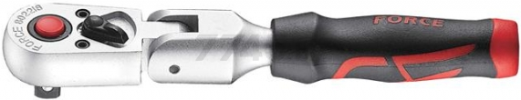 Трещотка с шарниром 1/4" 20 зубов 125 мм FORCE (802218)