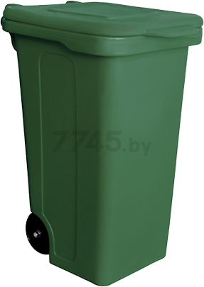 Контейнер для мусора пластиковый БЗПИ 120 л зеленый (830112)