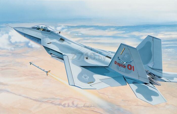 Сборная модель ITALERI Многоцелевой истребитель F-22 Raptor 1:48 (850) - Фото 2