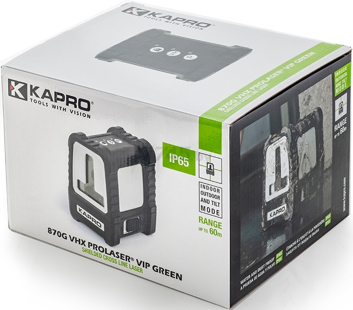 Уровень лазерный KAPRO VHX Prolase VIP Green (870G) - Фото 4