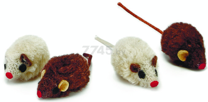 Игрушка для кошек BEEZTEES Мышь плюшевая 5 см (8712695108528)