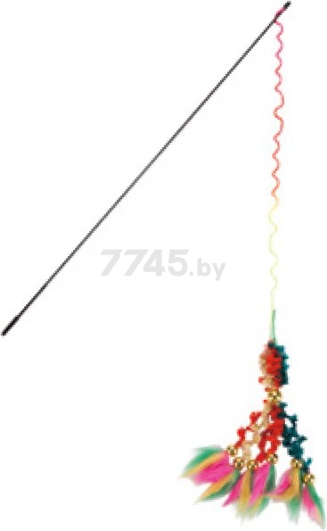 Игрушка для кошек BEEZTEES Дразнилка с вельветовым хвостом 46 см (8712695166436)