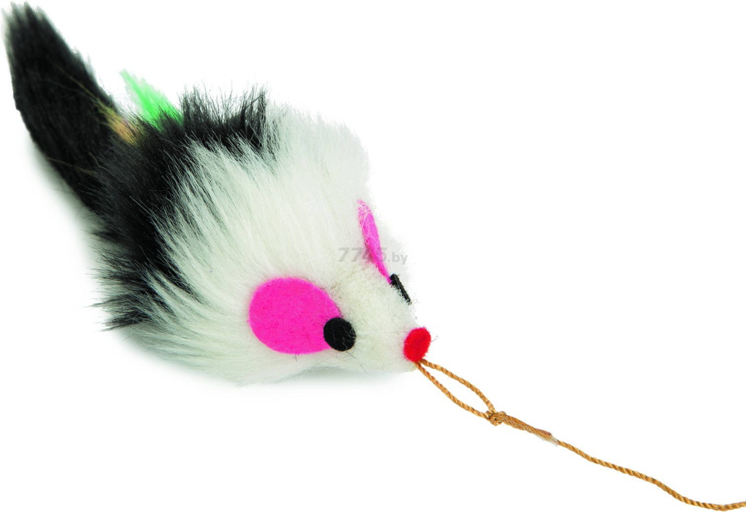 Игрушка для кошек BEEZTEES Дразнилка с плюшевой мышью 45 см (8712695166443) - Фото 2