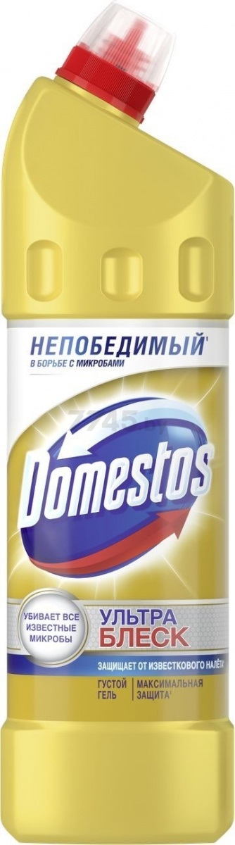 Средство чистящее для унитаза DOMESTOS Ультра Блеск 0,75 л (8714100764077) - Фото 2