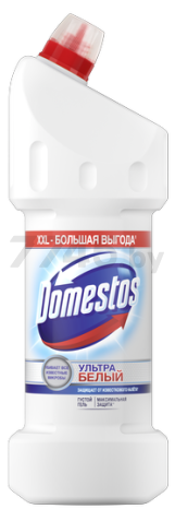 Средство чистящее для унитаза DOMESTOS Ультра белый 1,5 л (8714100784112) - Фото 2