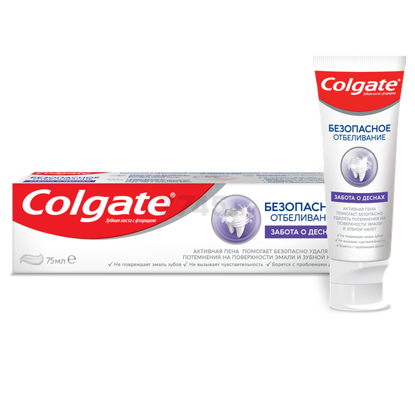 Зубная паста COLGATE Безопасное отбеливание 75 мл (182547)