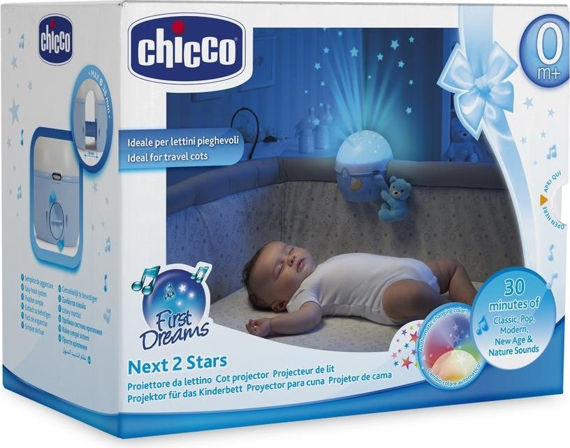 Ночник-проектор детский CHICCO Звезды голубой (76472000000) - Фото 8