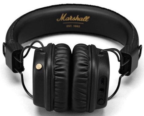 Наушники-гарнитура беспроводные MARSHALL Major II Bluetooth Black - Фото 3