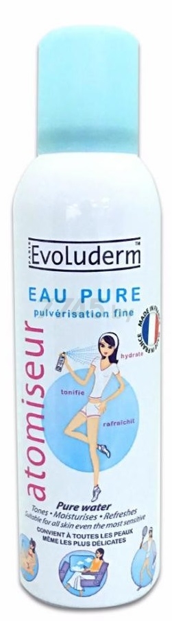Спрей EVOLUDERM Pure Water Spray Compact Size 150 мл (3760100682298)