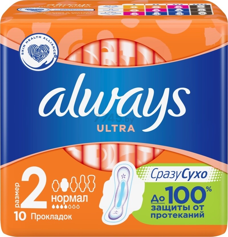 Прокладки гигиенические ALWAYS Ultra Normal 10 штук (4015400041641) - Фото 4