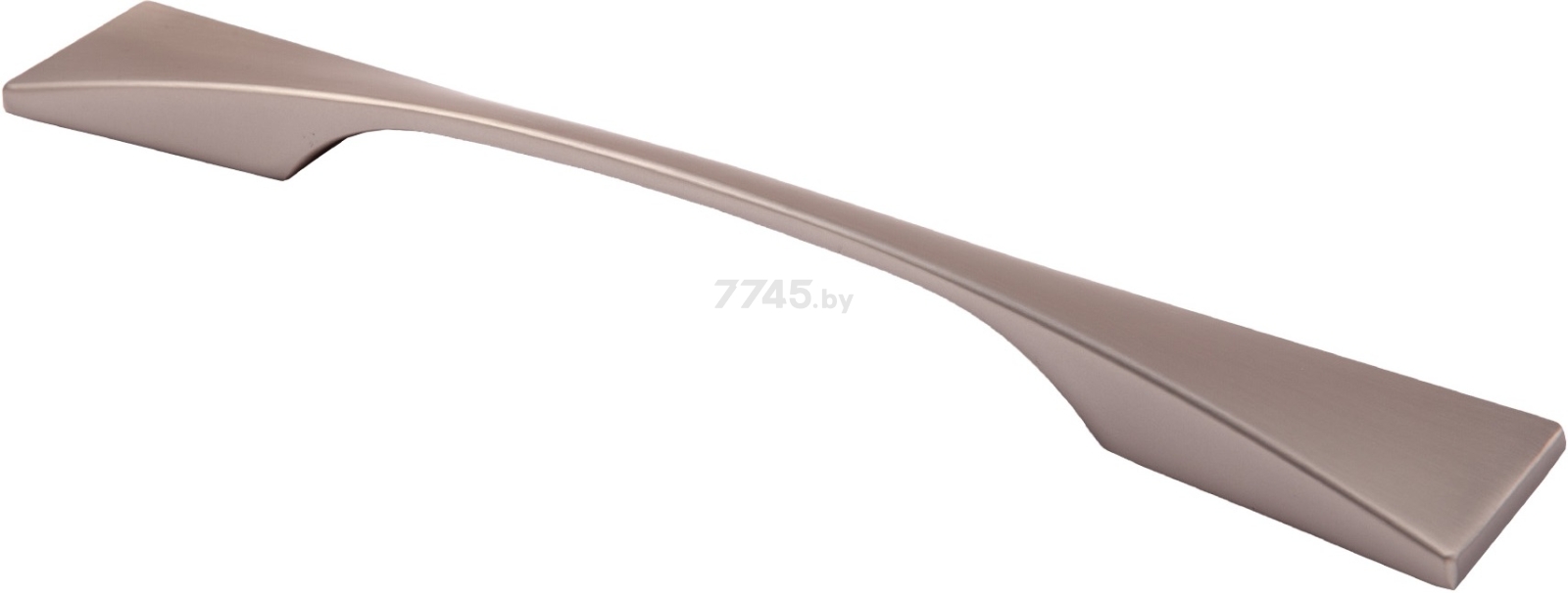 Ручка мебельная скоба AKS Avanti-128 брашированный никель (71312) - Фото 2