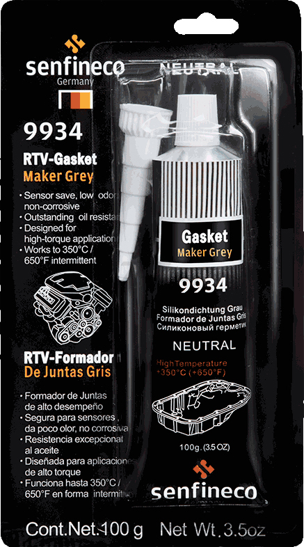 Герметик серый SENFINECO Grey RTV Silicone Gasket Maker 100 г (9934)