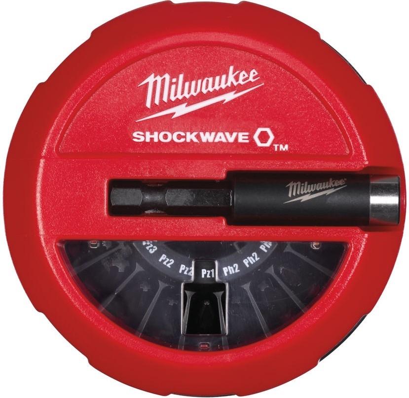 Набор бит с магнитным держателем MILWAUKEE Shockwave 15 предметов (4932430904) - Фото 2