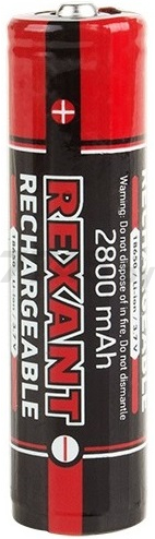 Аккумулятор 18650 REXANT 3,7 V 2800 mAh литий-ионный (30-2030-05)