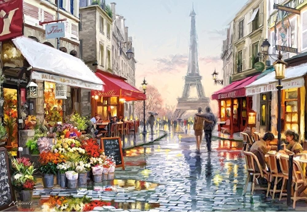 Картина по номерам AZART Париж после дождя 30х40 см (4813283052125)
