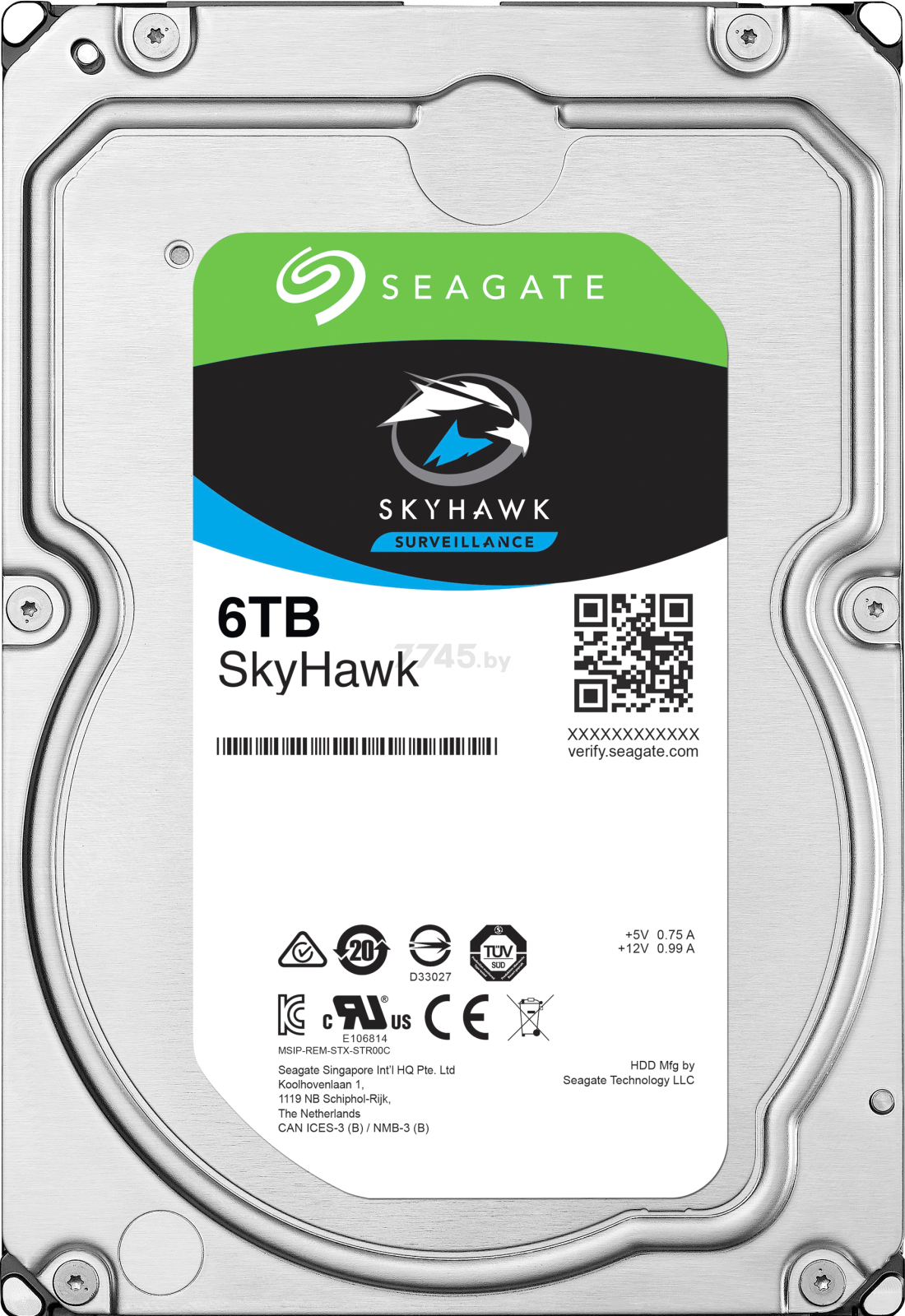 Жесткий диск HDD Seagate Skyhawk 6TB (ST6000VX001)