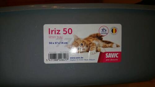 Лоток для кошек SAVIC Iriz серый 42х30,5х10 см (02610014) - Фото 4