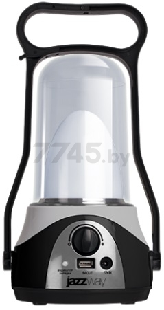 Фонарь светодиодный кемпинговый Accu5-L12W-USB-bk JAZZWAY черный