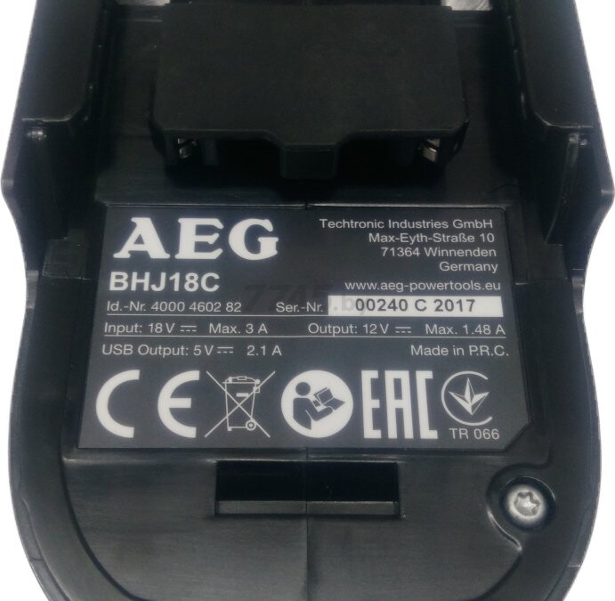 Адаптер USB AEG POWERTOOLS BHJ18C-0 (4935459335) - Фото 4