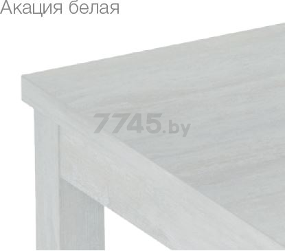Стол кухонный ЭЛИГАРД Eli 1 акация белая 110-150х70х76 см (60735) - Фото 3