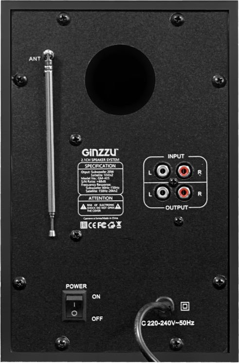 Акустическая система GINZZU GM-405 - Фото 4