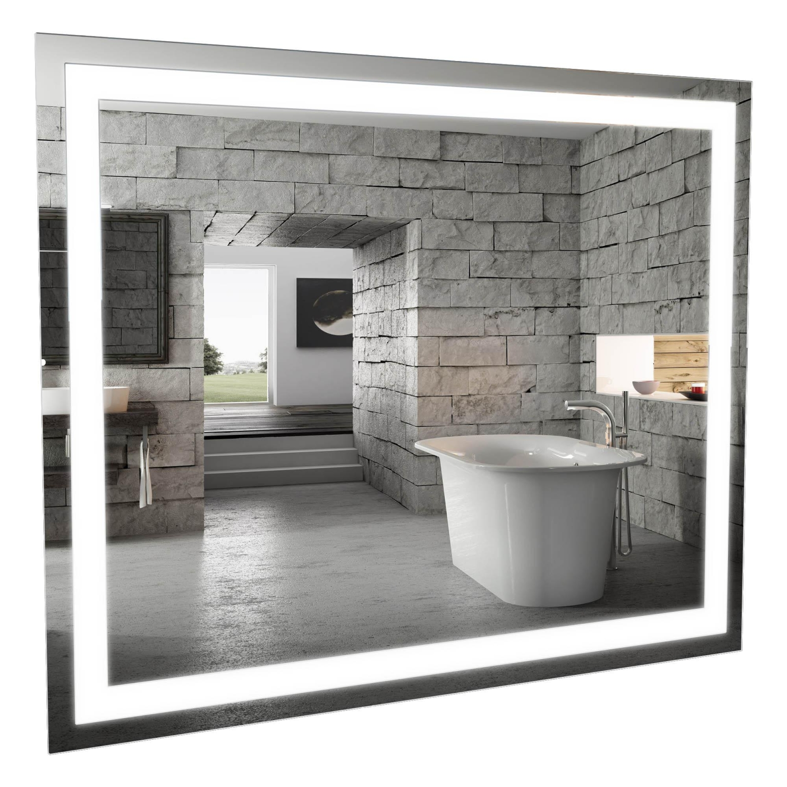 Зеркало для ванной с подсветкой АКВА РОДОС Альфа 80 (АР0001450) - Фото 5