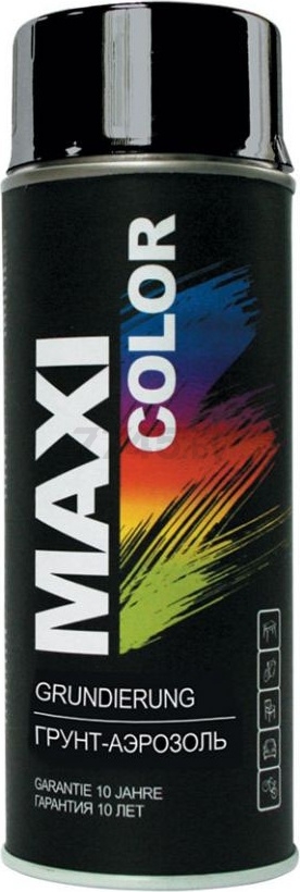 Грунтовка аэрозольная черный MAXI COLOR 400 мл (0004MX)