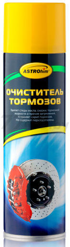 Очиститель деталей тормозов и сцепления антискрип АСТРОХИМ 650 мл (AC4306)