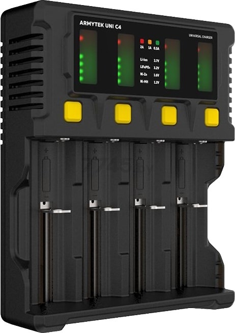 Зарядное устройство для аккумулятора универсальное ARMYTEK Uni C4 Plug Type C (A04501C)