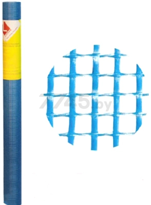 Стеклосетка штукатурная ячейка 5х5 мм 1х5 м LIHTAR Mini синяя (4814273002625)