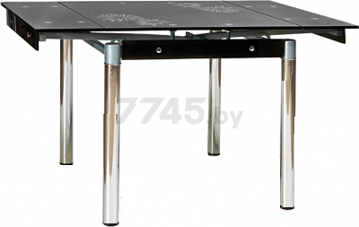 Стол кухонный SIGNAL GD082 черный 80-131х80х75 cм (GD082C)