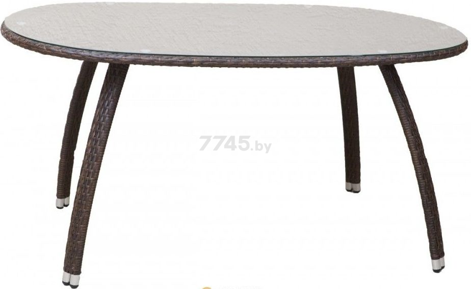 Стол кухонный AKSHOME Leon коричневый 150х90х75 см (27690)