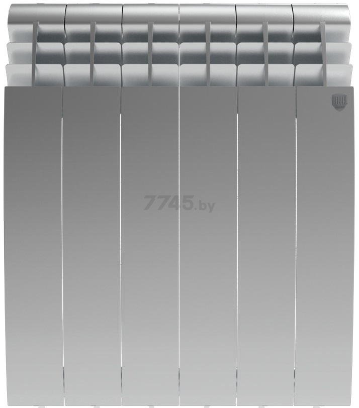 Радиатор алюминиевый ROYAL THERMO Biliner Alum 500 Silver Satin 4 секции (НС-1250254) - Фото 2